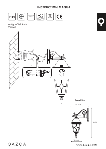 Manuale Qazqa 93623 Antigua Lampada