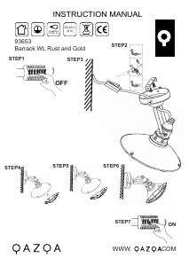 Руководство Qazqa 93653 Barrack Светильник