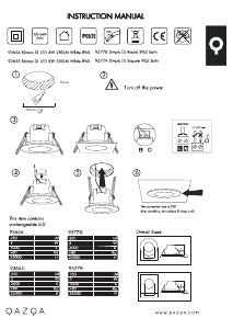 Kasutusjuhend Qazqa 93655 Blanca Lamp