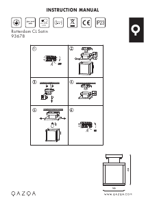 説明書 Qazqa 93678 Rotterdam ランプ