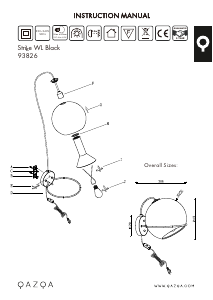 Bruksanvisning Qazqa 93826 Strike Lampa