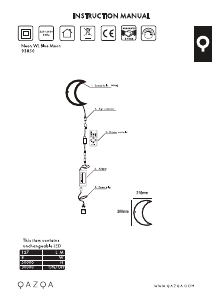 説明書 Qazqa 93854 Neon Hart ランプ