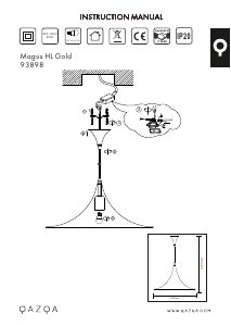 Hướng dẫn sử dụng Qazqa 93898 Magus Đèn