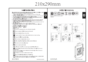 説明書 Qazqa 93905 Emmerald Classic ランプ