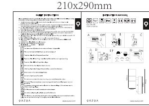 説明書 Qazqa 93915 Duo ランプ