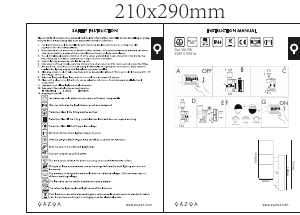 Посібник Qazqa 93916 Duo Лампа