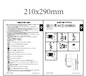 説明書 Qazqa 93917 Duo ランプ