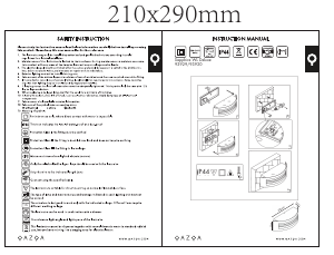 Manual de uso Qazqa 93929 Sapphire Deluxe Lámpara