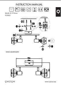 Kasutusjuhend Qazqa 93945 Mosh 2 Lamp