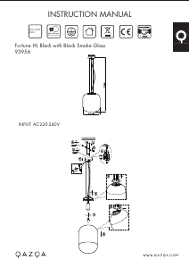 Mode d’emploi Qazqa 93956 Bliss Lampe