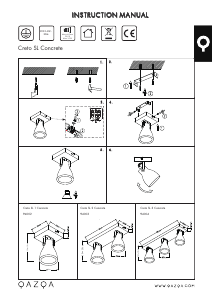 Mode d’emploi Qazqa 94003 Creto Lampe