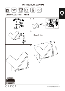 Bruksanvisning Qazqa 94111 Check Lampa