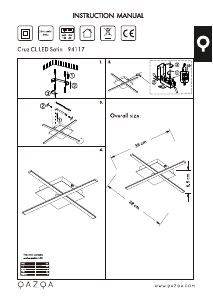 Bruksanvisning Qazqa 94117 Cruz Lampa