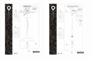 説明書 Qazqa 94141 Cappo 1 ランプ