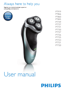 Manual Philips PT730 Shaver