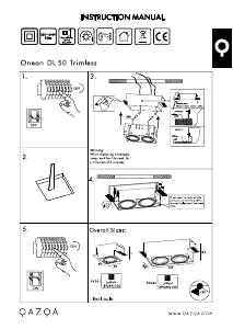 Manual de uso Qazqa 94362 Oneon 2 Lámpara