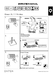 Mode d’emploi Qazqa 94363 1 Lampe