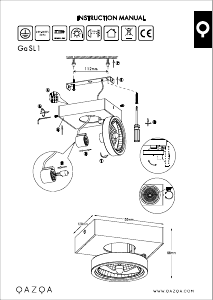 Manual Qazqa 94458 Ga 1 Lampă