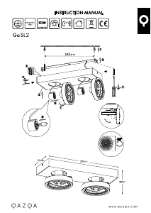 Manual Qazqa 94460 Ga 2 Lampă