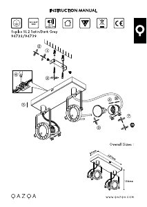 Manual de uso Qazqa 94733 SUplux Lámpara