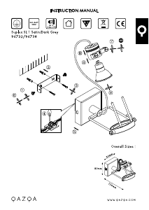 Mode d’emploi Qazqa 94738 SUplux Lampe