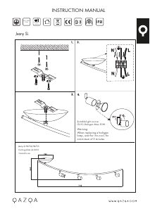 Manual Qazqa 94755 Jeany 4 Lampă