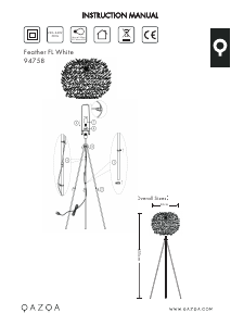 Mode d’emploi Qazqa 94758 Feather Lampe