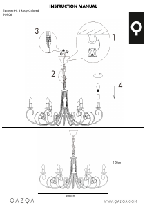 Mode d’emploi Qazqa 94775 Como 5 Lampe