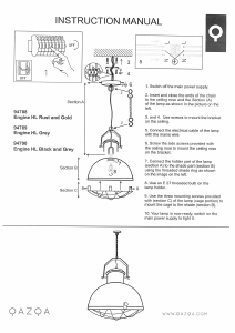 Bruksanvisning Qazqa 94790 Engine Lampa