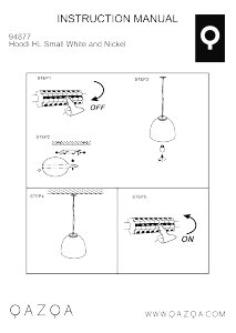 Mode d’emploi Qazqa 94877 Hoodi Lampe