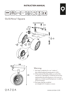 Mode d’emploi Qazqa 94895 Go Nine 1 Lampe