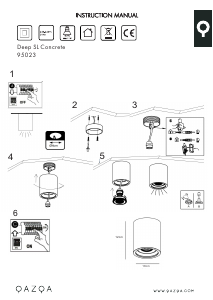 Bruksanvisning Qazqa 95023 Deep Lampa