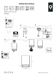 Bruksanvisning Qazqa 95024 Qubo Lampa