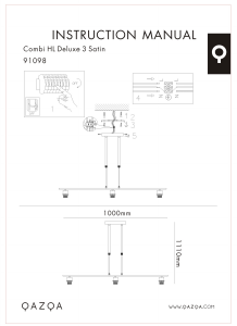 说明书 Qazqa 95026 Combi 3 Deluxe 灯