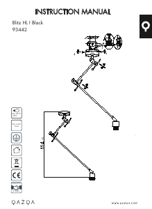 説明書 Qazqa 95080 Blitz I ランプ