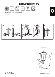 Kasutusjuhend Qazqa 95120 New Port Up Lamp