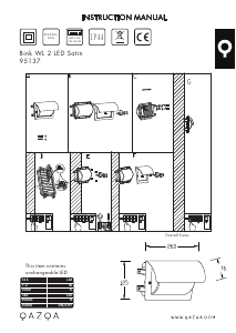 Manual Qazqa 95137 Bink 2 Lampă