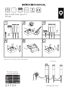 Hướng dẫn sử dụng Qazqa 95145 Rox Đèn