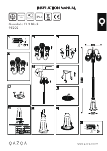 Kasutusjuhend Qazqa 95202 Guardado Lamp