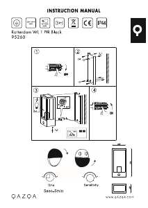 Manual de uso Qazqa 95260 Rotterdam 1 Lámpara