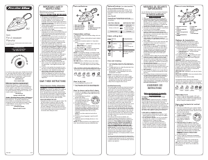 Manual de uso Proctor Silex 17102 Plancha