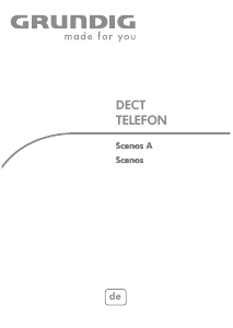 Bedienungsanleitung Grundig Scenos Schnurlose telefon