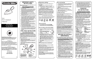 Mode d’emploi Proctor Silex 17152Y Fer à repasser