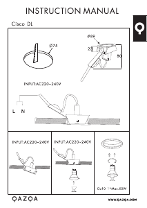 Mode d’emploi Qazqa 95602 Cisco Lampe