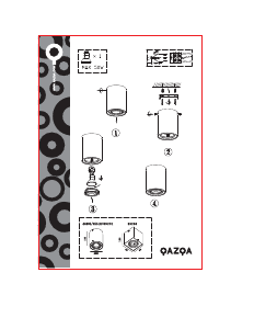 Εγχειρίδιο Qazqa 95616 Rondoo 1 Up Λαμπτήρας