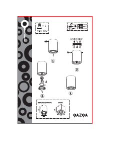 Bruksanvisning Qazqa 95618 Rondoo 1 Up Lampa