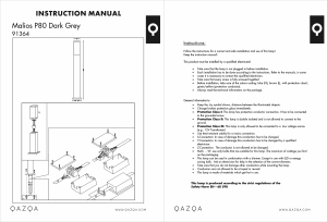 Manual Qazqa 95686 Malios Candeeiro