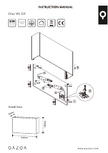 Bruksanvisning Qazqa 95791 Otan Lampa