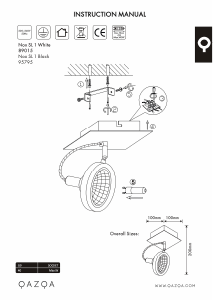 Mode d’emploi Qazqa 95795 Nox Lampe