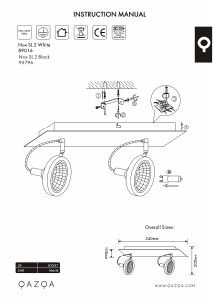 Mode d’emploi Qazqa 95796 Nox Lampe